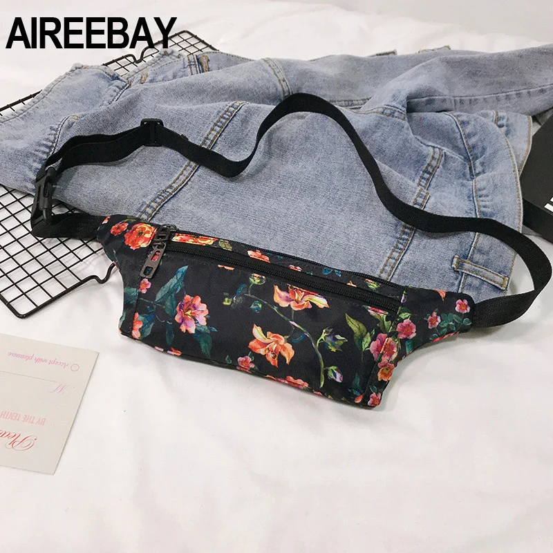 AIREEBAY Новая летняя Стильная Женская поясная сумка с 3 карманами богемная