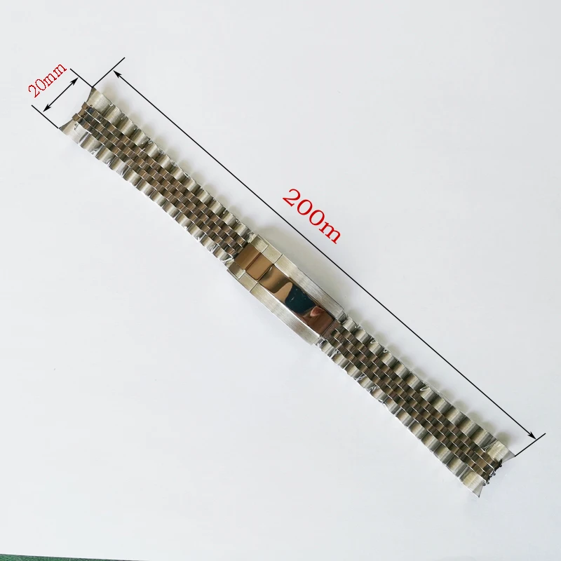 

Stainless Steel Watch band Curved End Strap Fold Buckle Clasp Wrist Belt Bracelet Silver For Watch