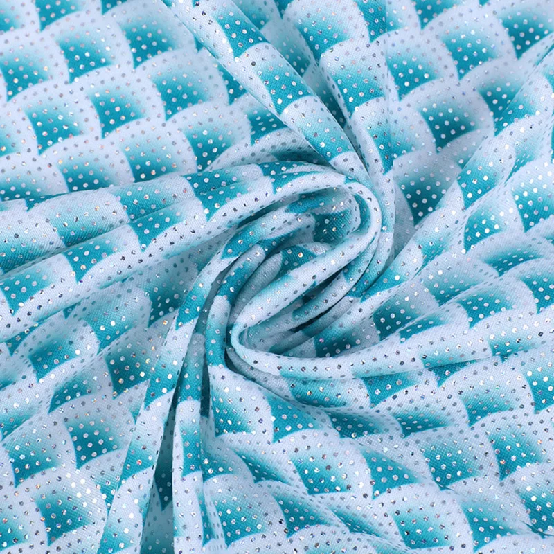 

91x150cm Fish Scale Pattern Bronzed Fabric Handmade DIY Toys Decoration Cloth Sewing Crafts Pillow Tablecloth Material