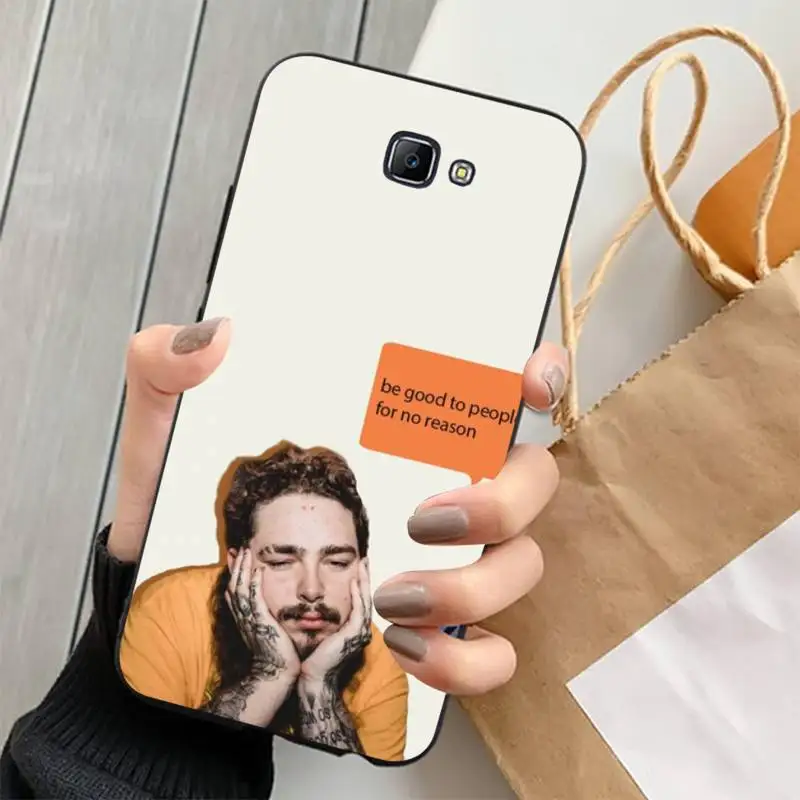Чехол для телефона Post Malone Samsung J 2 3 4 5 6 7 8 prime plus 2018 2017 2016 core | Мобильные телефоны и