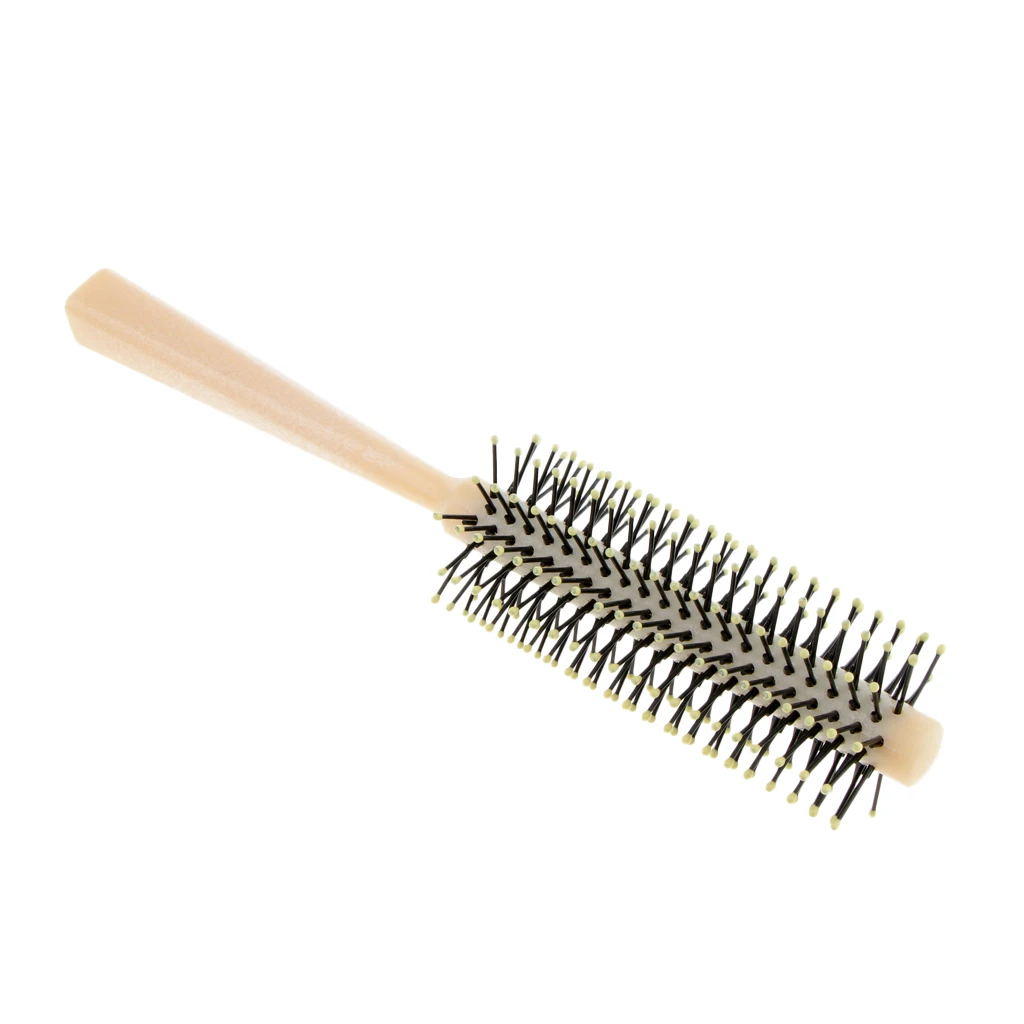 Пластиковая маленькая круглая щетка для кудрявых волос расческа укладки
