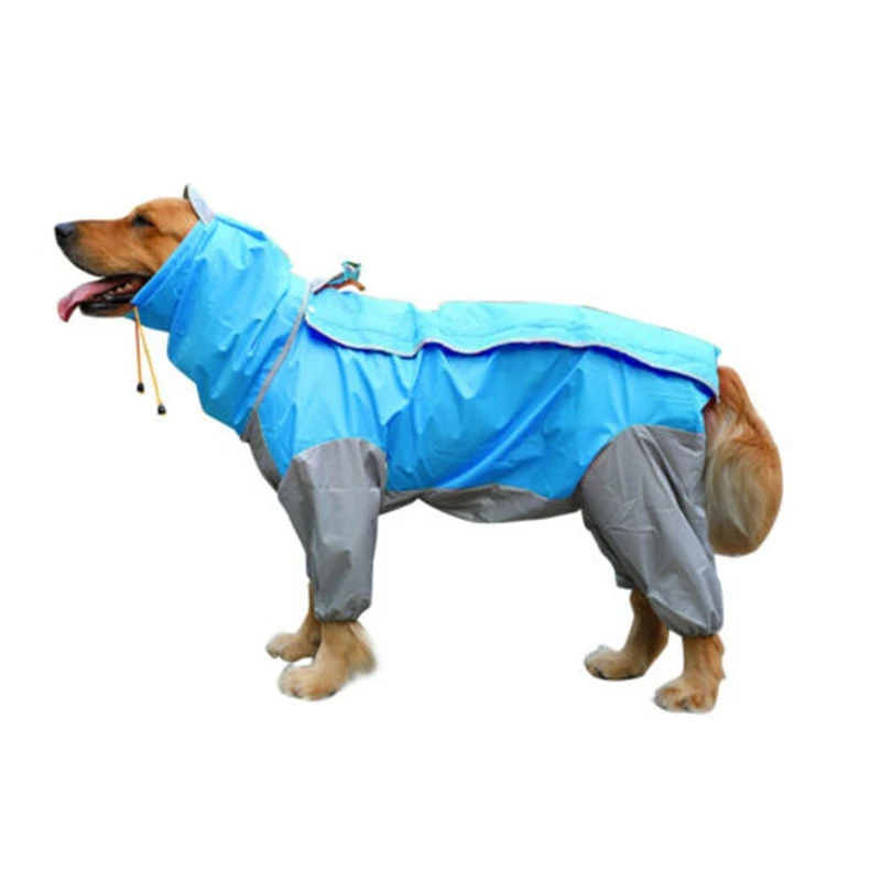 

Simple Dog Waterproof Raincoat Small Medium Large Pet Dogs Rain Jacket Clothes Coat Jumpsuit