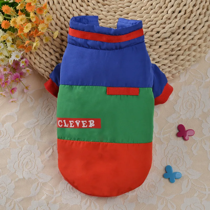 Зимний пуховик для собаки теплая одежда маленьких и средних собак костюм щенка