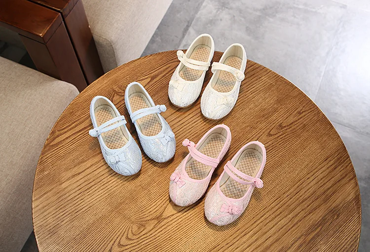 kids girls cloth shoes Hanfu Chinese style performance sneakers fashion lace princess children | Детская одежда и обувь