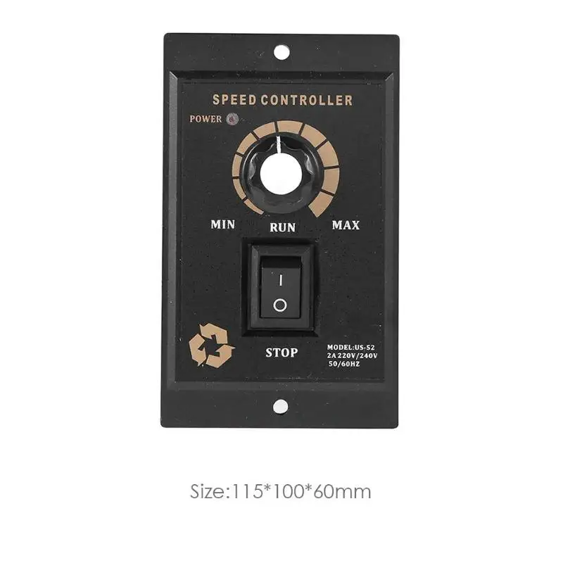 400 Вт AC 220 В контроллер скорости двигателя точечный регулятор вперед и назад