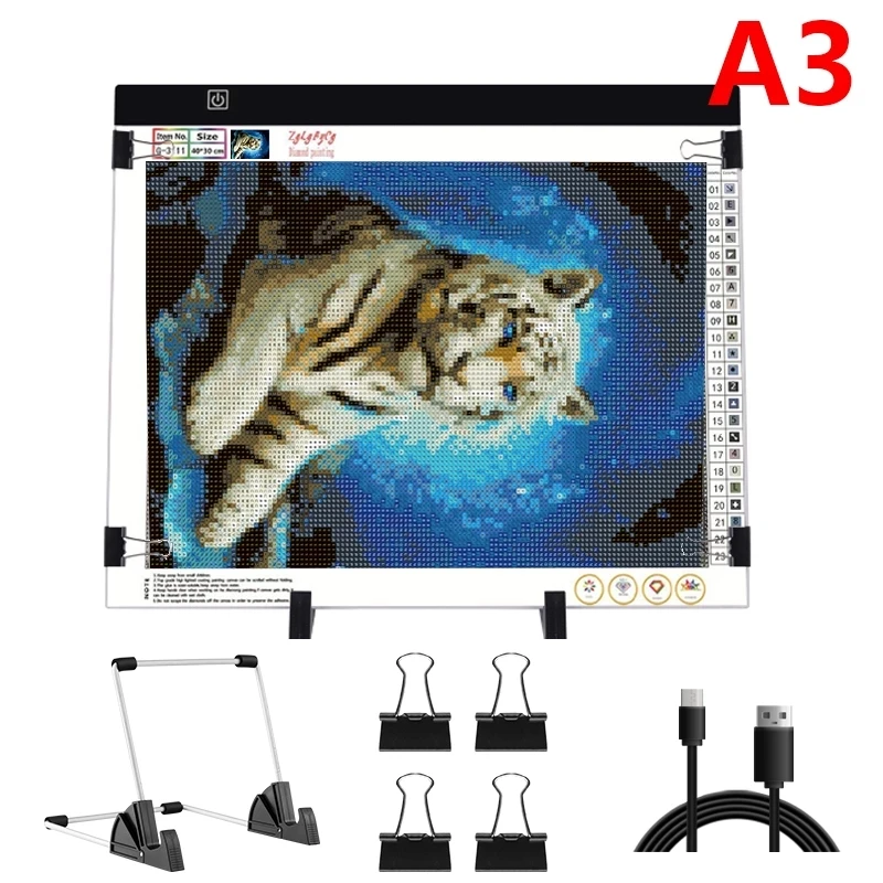 

A3 USB LED Light Pad Artcraft Tracing Light Box Copy Board Digital Tablet Painting Writing Drawing Tablet Diamond Painting board