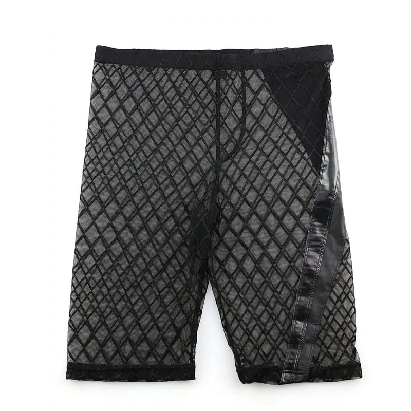 Sexy Breathable Boxers  Boxershorts Men Transparent Mesh Pants Men Sexy Wear Low Waist Boxers Mens UnderPants Male Boxers