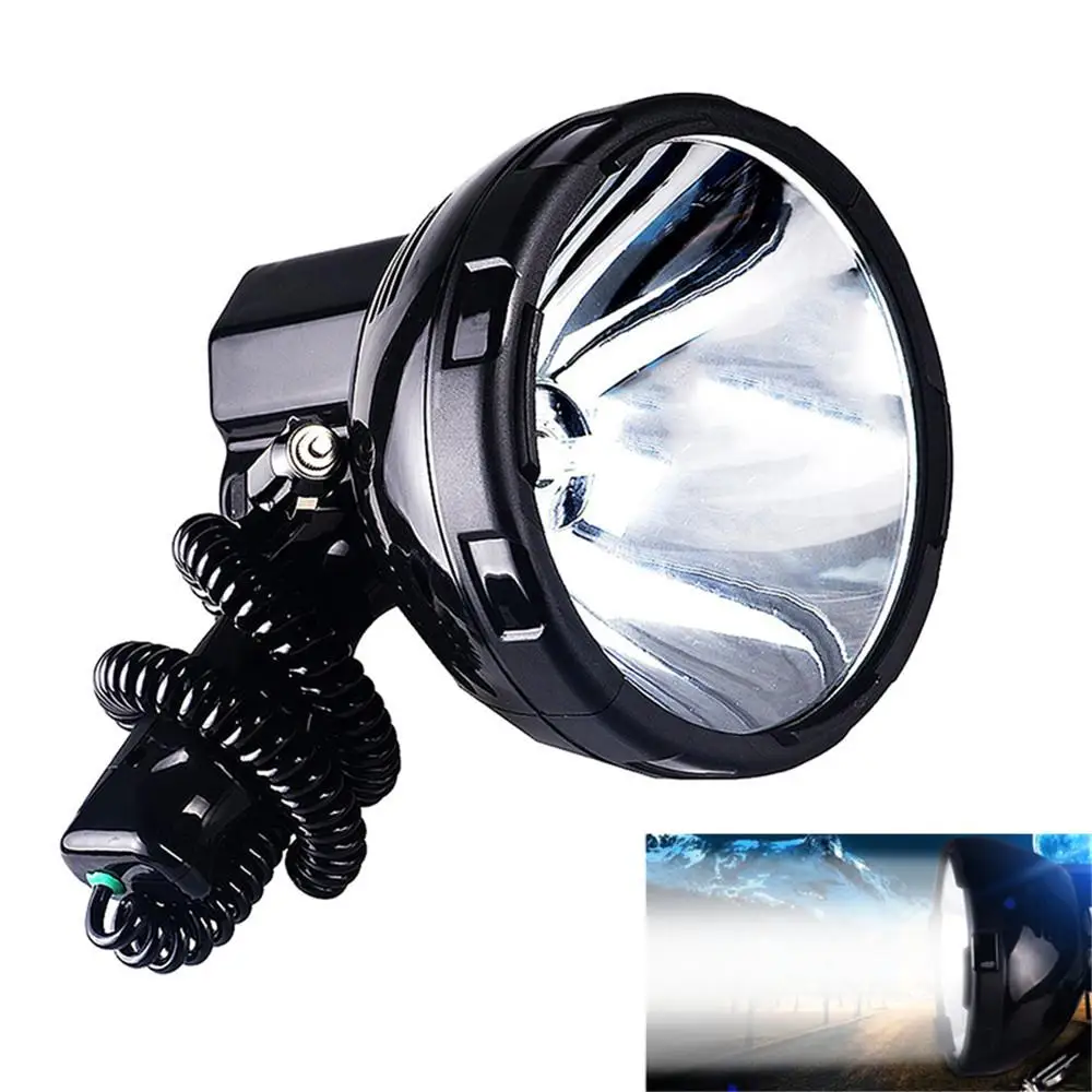 Kaufen Wasserdicht High Power Xenon Lampe Outdoor Handheld Jagd Angeln Patrol Fahrzeug H3 HID Suchscheinwerfer 220W Hernie Scheinwerfer