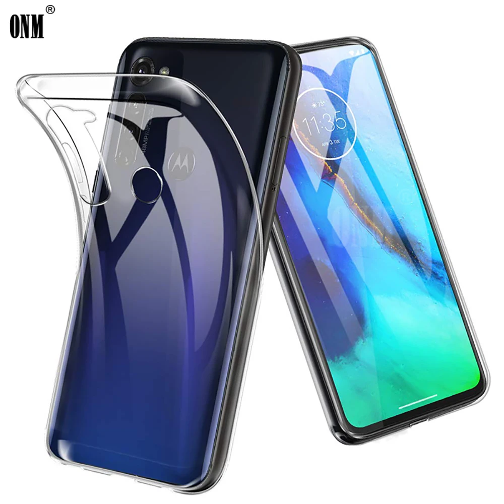 Тонкий прозрачный мягкий чехол из ТПУ для Motorola Moto G Stylus 6 4 защитный