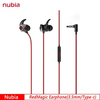 original nubia redmagic gaming earphone 3 5mm earphone for redmagic 6 6pro sport headphone type c earphones for red magic 5g 5s