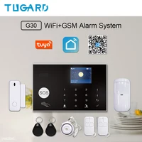 TUGARD G30 Tuya WiFi GSM Home Security Alarm System 433MHz Wireless Burglar Alarm Kit Works With Alexa Google APP Remote Control