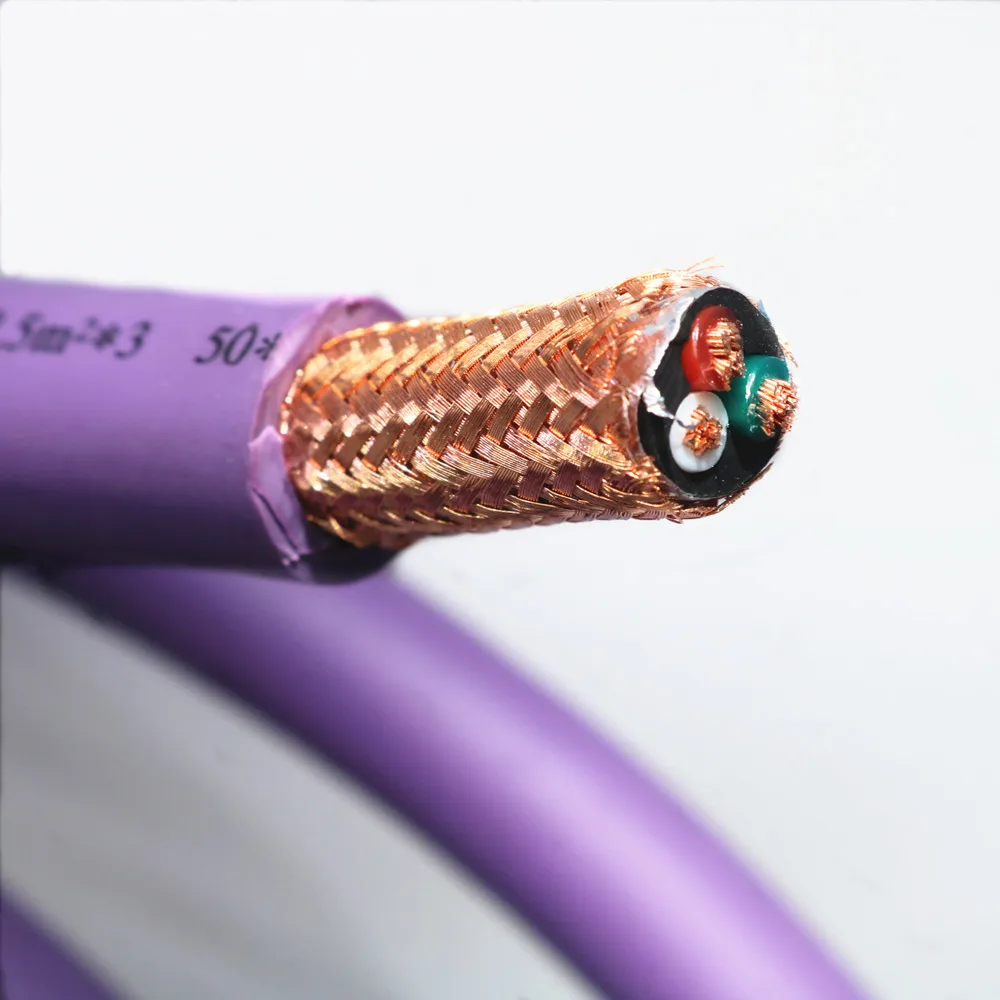 

HIFI Yivosound 3 core copeer DIY power cable for CD Audio power amplifier power wire