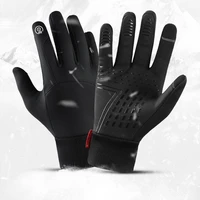 autumn winter outdoor sport cycling accessories running ski touch screen warm thermal fleece full finger bike gloves
