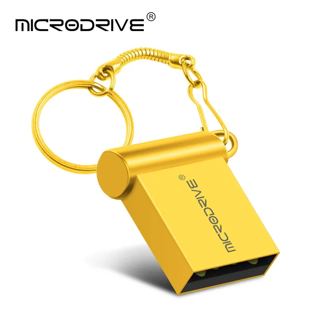 Золотой Супер мини металлический usb ключ 64 Гб USB флеш-накопитель cle usb 32 ГБ Портативный 4 ГБ 8 ГБ 32 ГБ 64 Гб карта памяти 128 ГБ флеш-накопитель - Цвет: Золотой