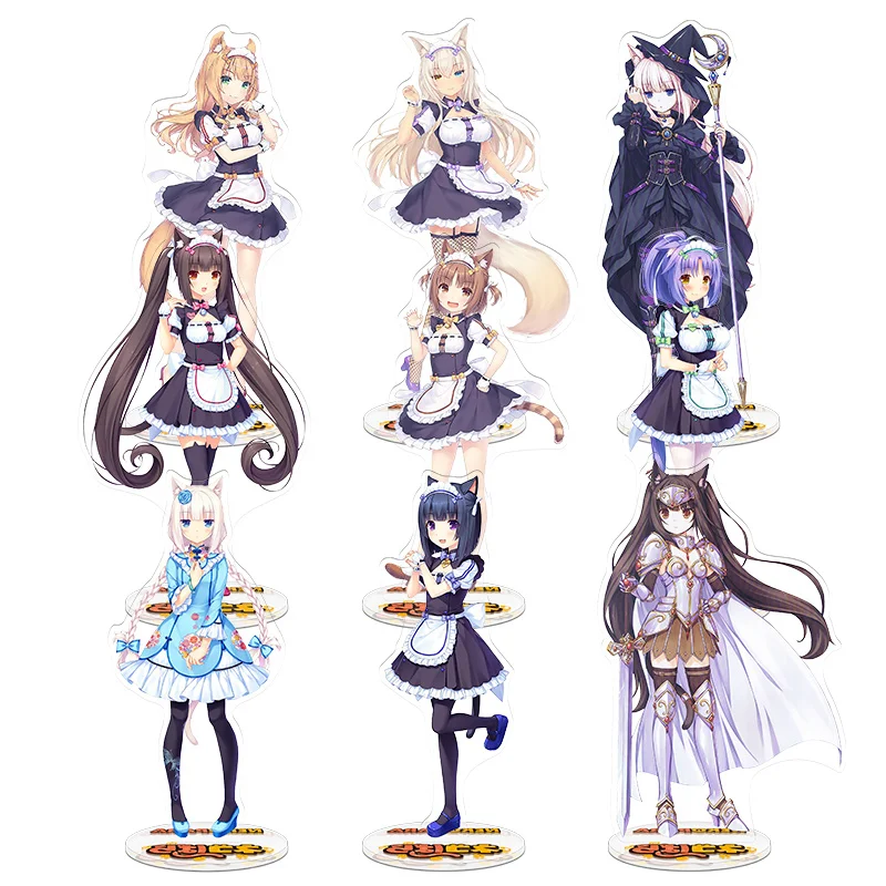 

Аниме NEKOPARA Nekomimi Paradise Chocola ваниль фигурка на акриловой подставке модель тарелка для демонстрации декорирование стола аксессуары в подарок