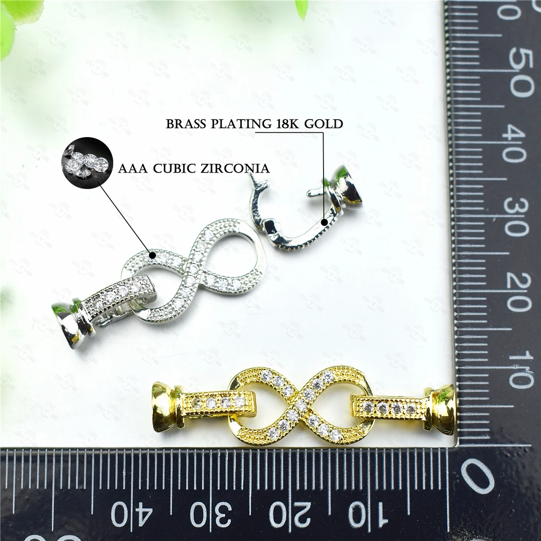 

Charm Round Button Copper Micro Inlaid Zircon Bracelet Accessories Cz Accessories Cubic Zirconia Cz Bracelet DIY Accessories