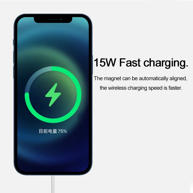 

15W Magnetic Wireless Charger Pad For IPhone 14 13 12 11 Max Mini X XR XS Fast Macsafe Mag Charging Station -charger
