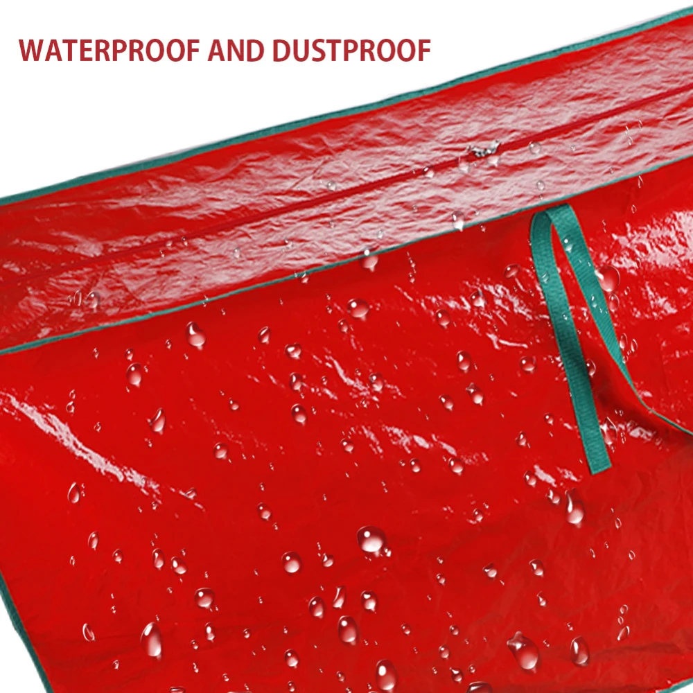 Прочная водонепроницаемая Рождественская сумка в виде елки на молнии очень