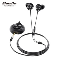 bluedio li pro wired earphone 7 1 virtual sound card hifi stereo headset built in microphone magnetic headset for phone pc