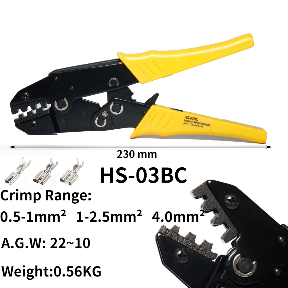 Обжимные клещи HS-03BC Зажимная крышка коаксиальный инструменты USB-кабель с вилкой