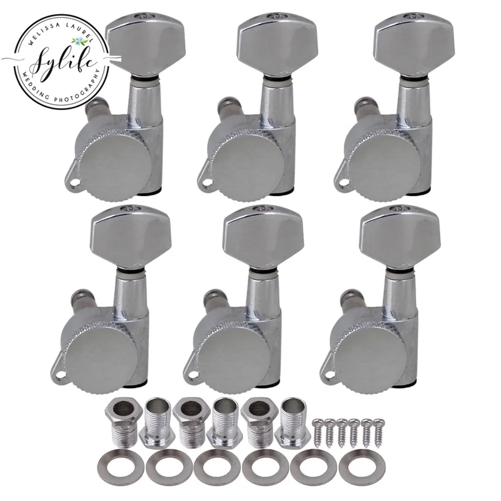 

Chrome 6 Left Auto lock string Guitar Tuning Pegs
