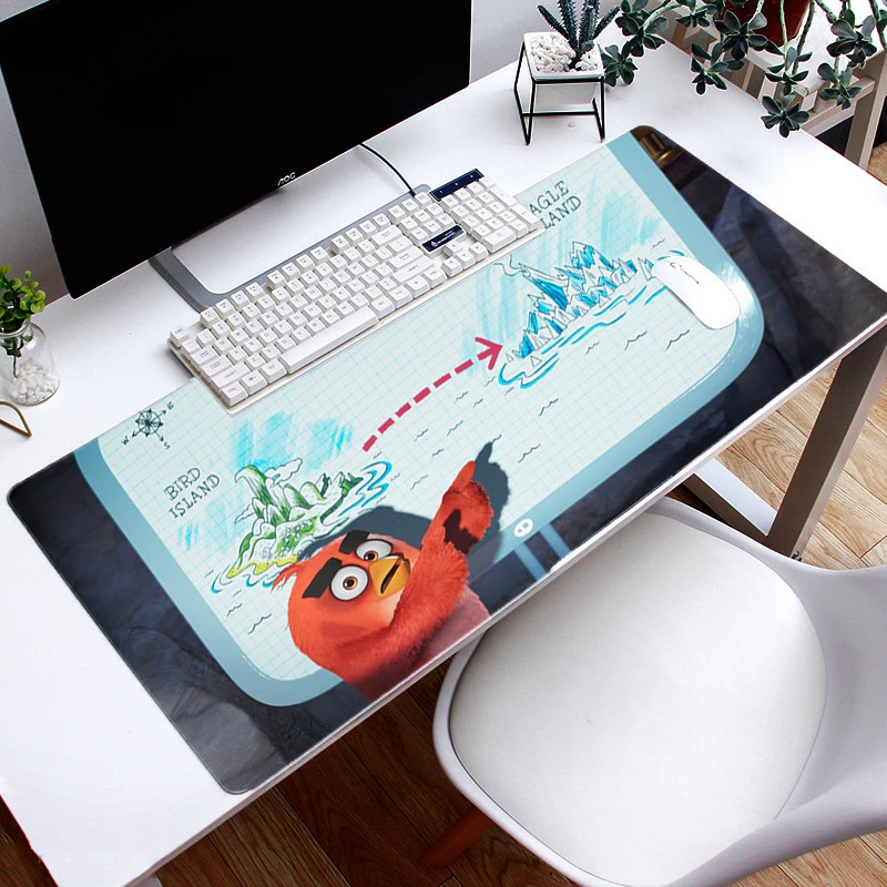 

Симпатичный прочный резиновый коврик для мыши в виде птиц для игр, большой размер, бесплатная доставка, большой коврик для мыши, коврик для к...