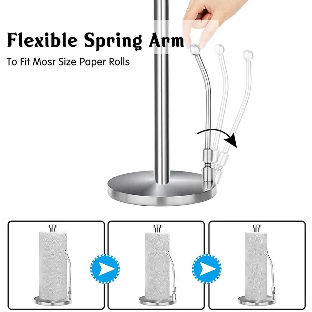 

Steel Toilet Roll Paper Holder Tissue Storage Rack Wall Mounted Roll Holder Hanging Shelf Modern For Kitchen Bathroom