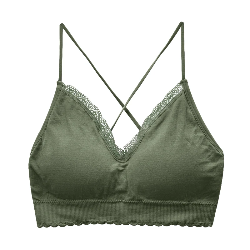 GREEN (Beauty style) Бюстгальтер, топ-труба, укороченные женские топы без бретелек, женское нижнее белье, сексуальное однотонное хлопковое женское нижнее белье, бесшовный бюстгальтер без косточек 302 - Цвет: GREEN (Beauty style)