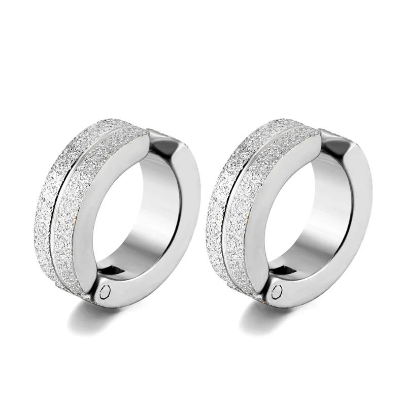 Новые модные 4 вида цветов серьги Клипсы из нержавеющей стали в стиле панк без