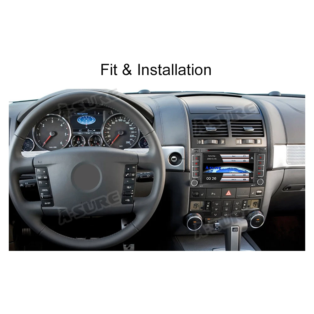 Автомобильный мультимедийный dvd плеер A Sure 2 Din 7 '' GPS навигация для Volkswagen VW Multivan
