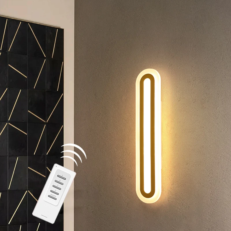 Jmzm современная настенная лампа с пультом дистанционного управления