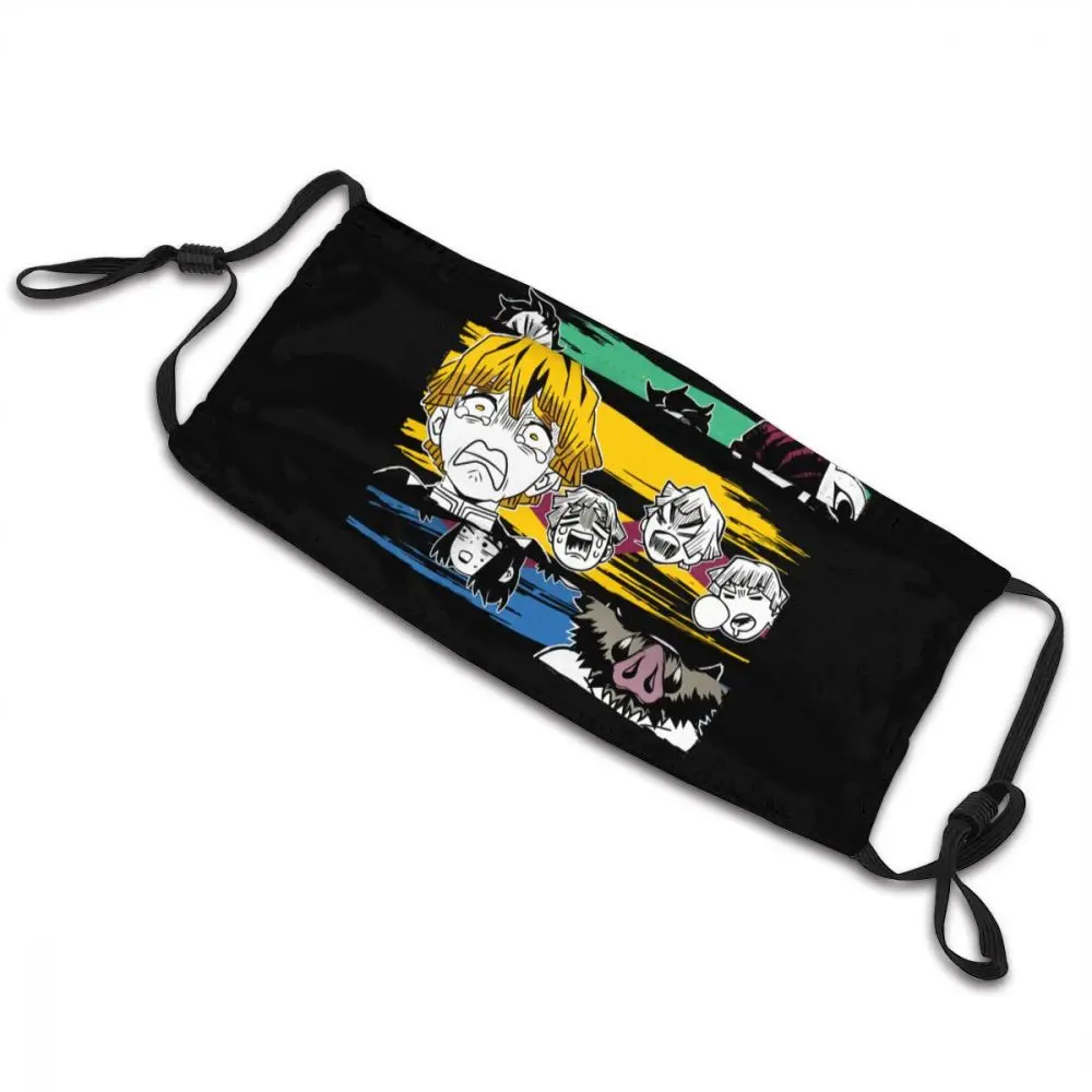 Demon Slayer Inosuke Hashibira Mask Anti Dust Reusable Kimetsu No Yaiba Face Protection Cover Men Respirator Mouth-Muffle | Аксессуары