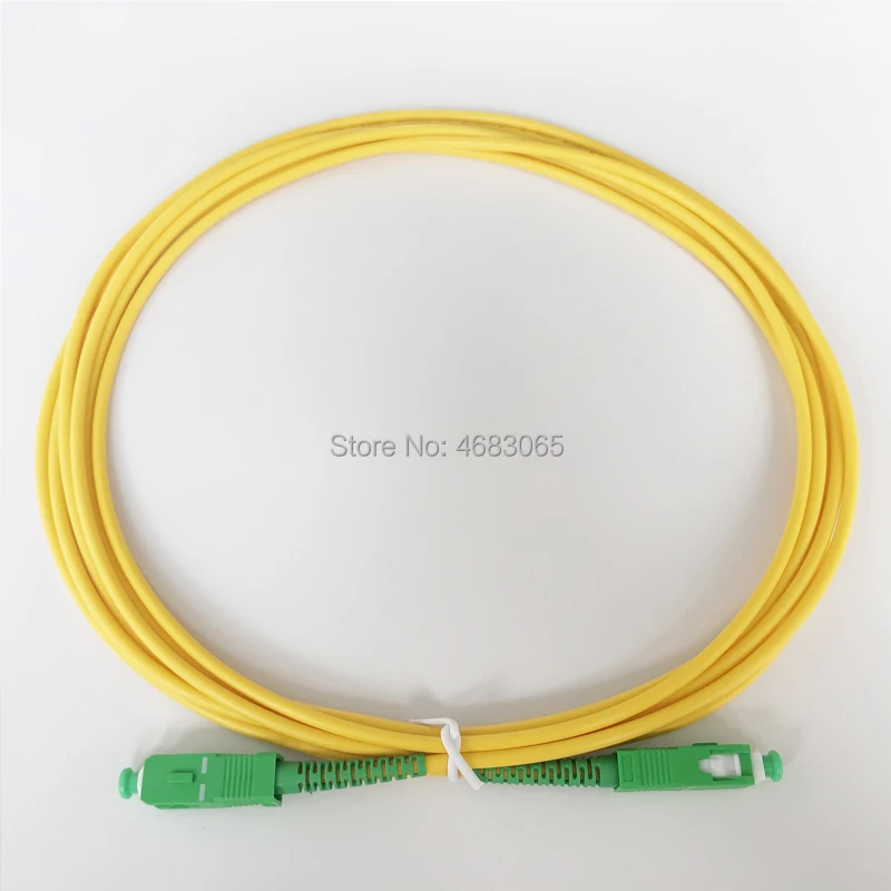 

5 шт. SC APC К SC APC Simplex 3,0 мм G657B3 одномодовый волоконно-Волоконный соединительный кабель оптоволоконный Соединительный шнур ftth