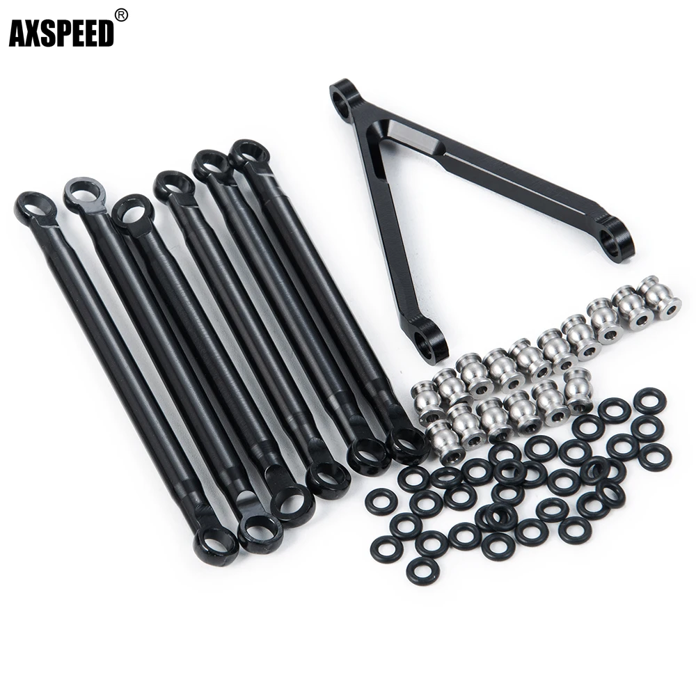 

AXSPEED Metal Steering Linkage Pull Rod Tie Rod Set for 1/24 Axial SCX24 AXI00001 RC Crawler Car Upgrade Parts