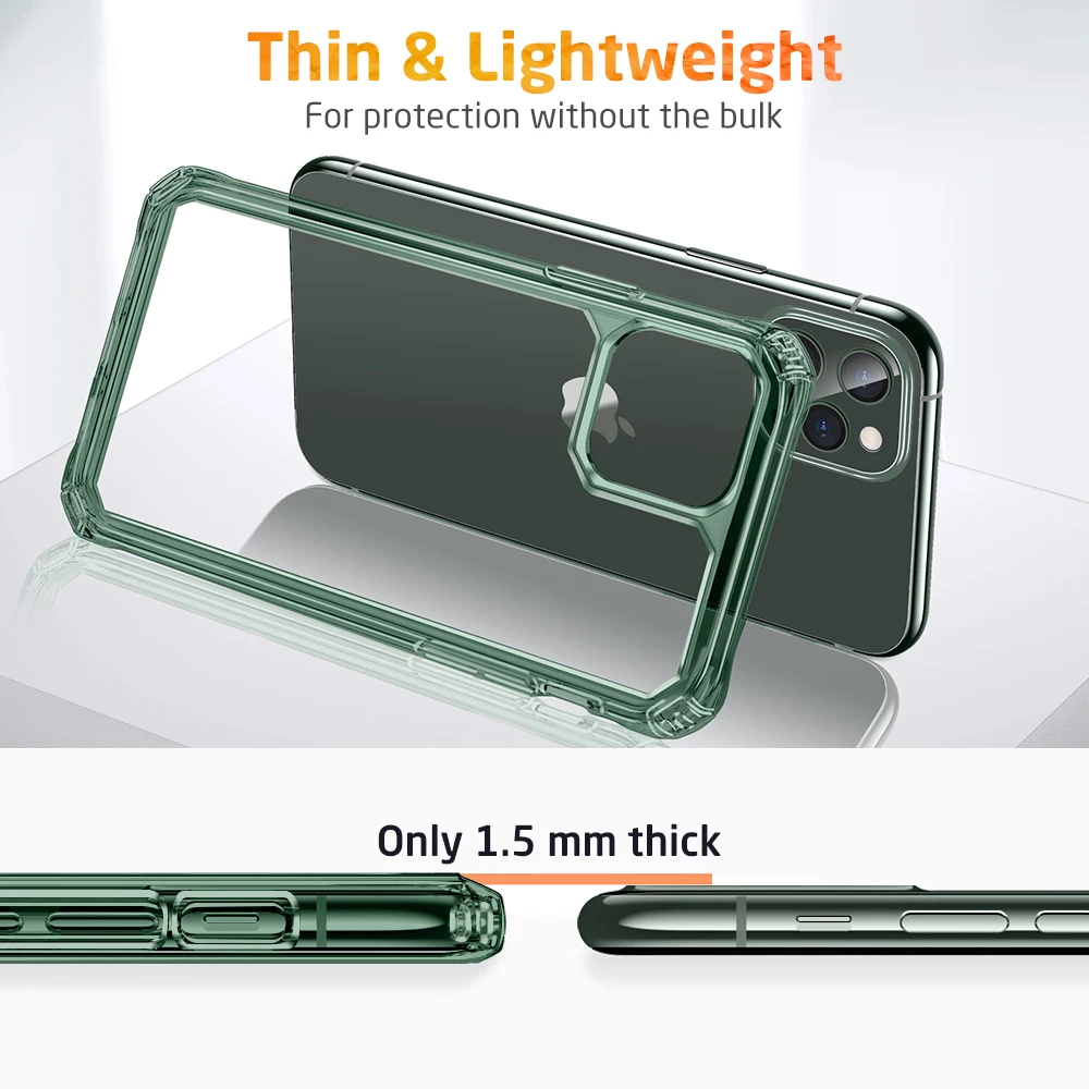 ESR противоударный чехол для iPhone 11 Pro Max, Прозрачный задний бампер, четыре угла, защитный чехол для iPhone 11 11 Pro