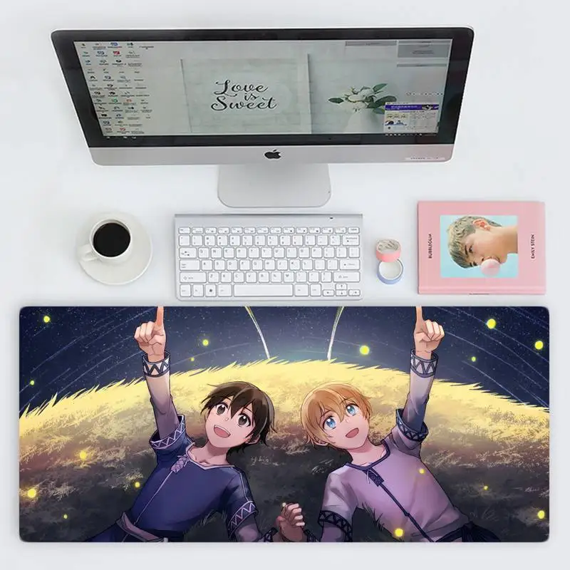 

Sword Art Online SAO Rubber Mouse Durable Desktop Mousepad Desk Table Protect Game Office Work Mouse Mat pad X XL Non-slip