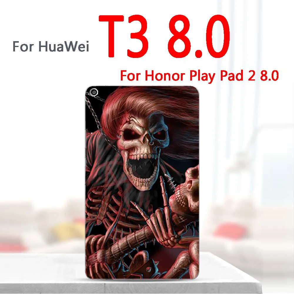Роспись Tablet крышка для huawei Mediapad Медиа Pad T3 10 8 7 3g 7g3 AGS-W09 L09 KOB-L09 W09 для игровой площадки 2 9,6 8 силиконовый чехол - Цвет: T3-8-ku lou tou