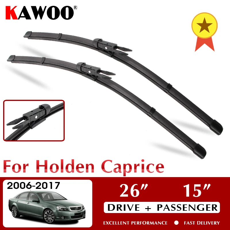 

KAWOO Щетка стеклоочистителя автомобиля для Holden Caprice 2006-2017 лобовое стекло аксессуары 26 "+ 15" LHD RHD