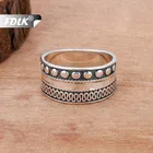FDLK Винтажное кольцо из сплава для женщин, свадебные серебряные ювелирные изделия