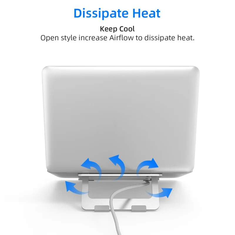 Новый алюминиевый эргономичный дизайн противоскользящая подставка для ноутбука