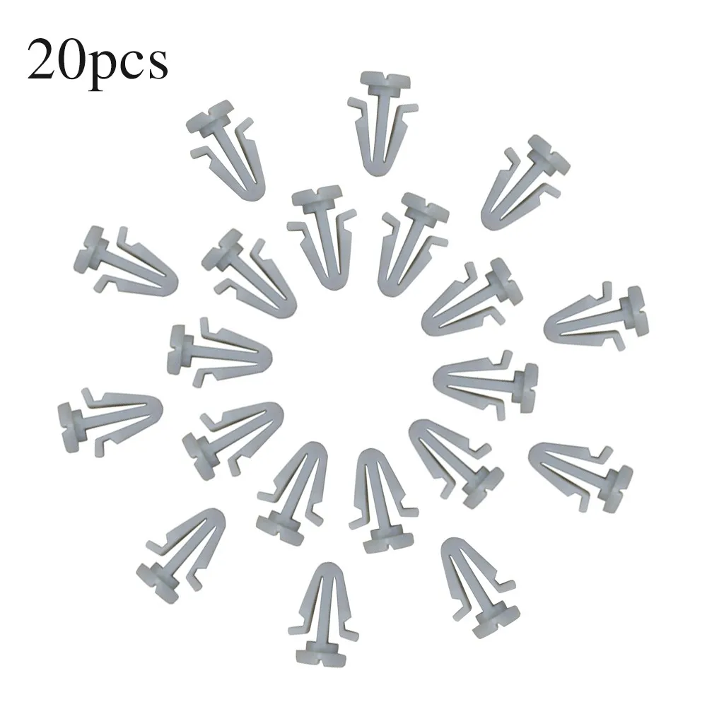 

20Pcs Car Grille Mounting Mount Clip Retainer Fastener Gray Nylon Retainer For Nissan 62318-01W00 Car Accessories