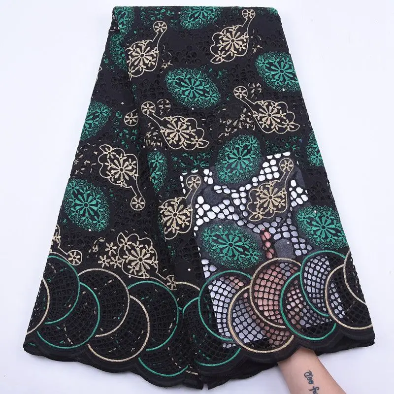 Швейцарская Королевская Синяя кружевная ткань 2020 высококачественное кружево