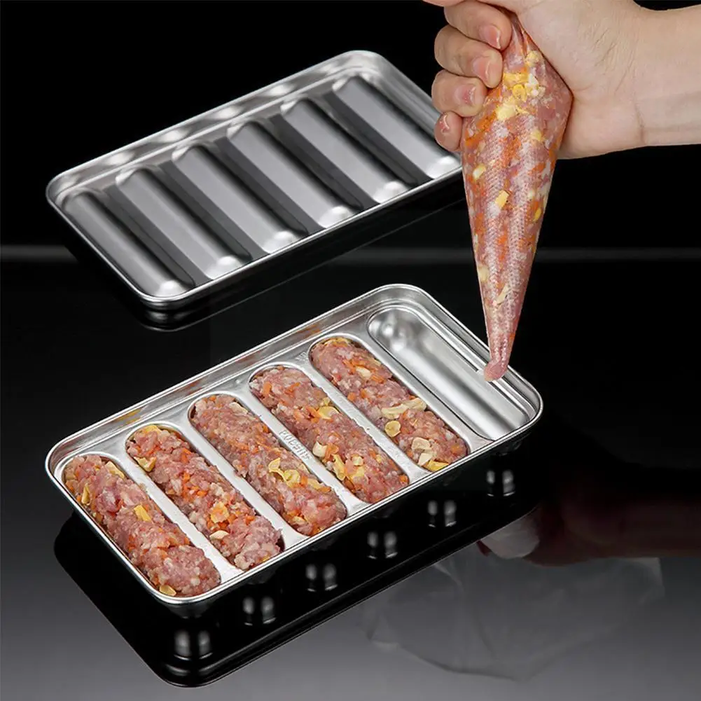 

Sausage Maker Mold Meat Stuffer Kitchen Gadgets And Utensils Novel Accessories Hot Cooking Tools Ham Bbq Casings Aid Dog D6R2