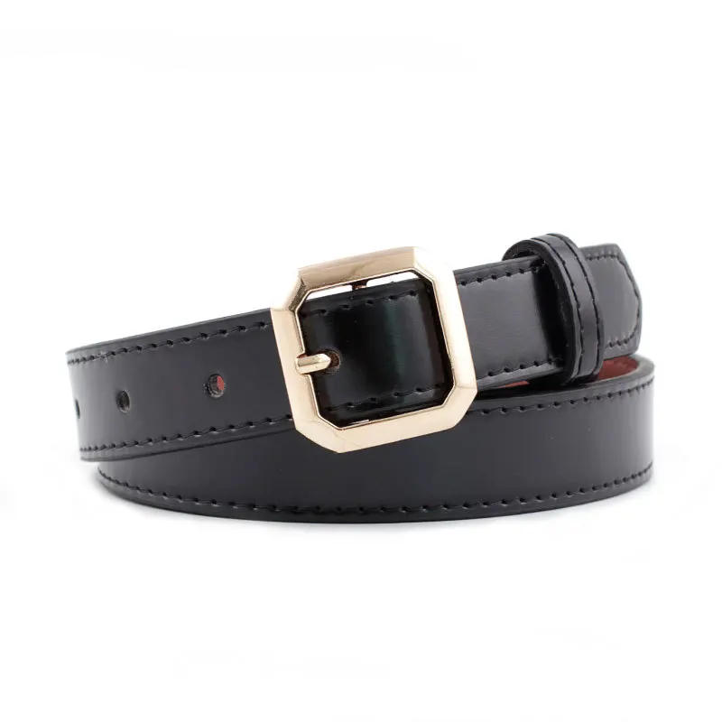 

Hot Sell Black Buckle Fashion Wide Genuine Leather Belt Women Vintage Cow Skin Belts Women Top Quality Strap Female