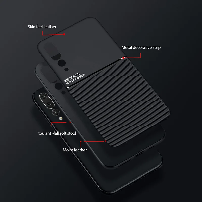 

For Huawei Mate 30 Pro Lite Leather Case Luxury Magnetic Car Plate Cover On Huawei Mate 30 Lite 30Pro 30Lite 3 0 Holder Cases