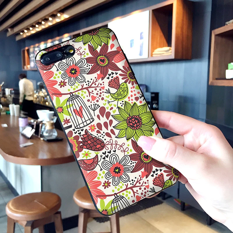 Винтаж узор Чехлы для мобильных телефонов iPhone X XS MAX XR 6S 7 8 Plus чехол модные мягкие