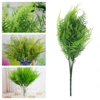 1pc 7 stems artificial asparagus fern bush plants home cafe office party decor festive supplies plastic green fake grass new