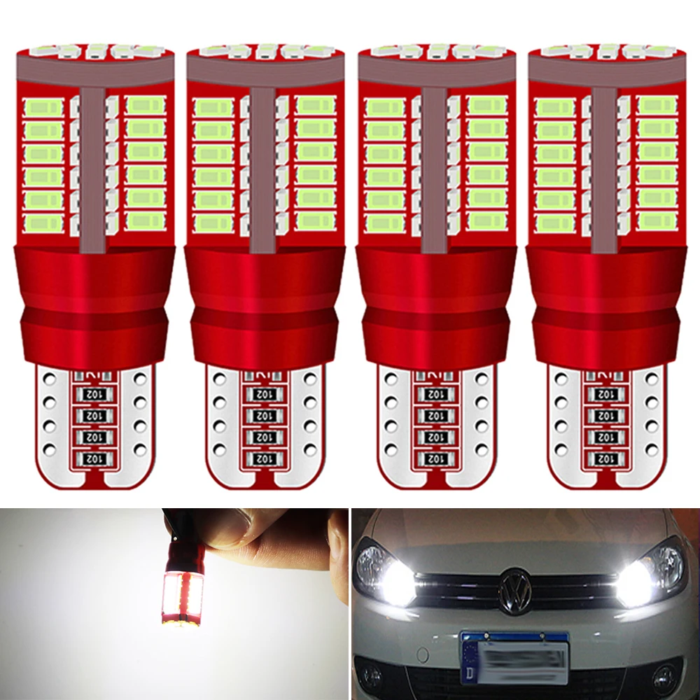 

4x T10 светодиодные лампы Canbus для BMW E90 E60 168 501 W5W светодиодные лампы клиновой автомобильный габаритный внутренний свет 12 В красный янтарь синий белый розовый