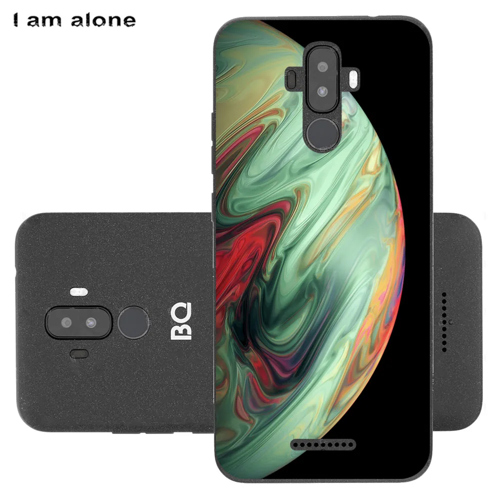 Bolsas y fundas de tel&eacute;fono para BQ 6042L Magic E 2020 6,09 pulgadas, funda de silicona suave, a la moda, canicas pintadas con inyecci&oacute;n de tinta-1