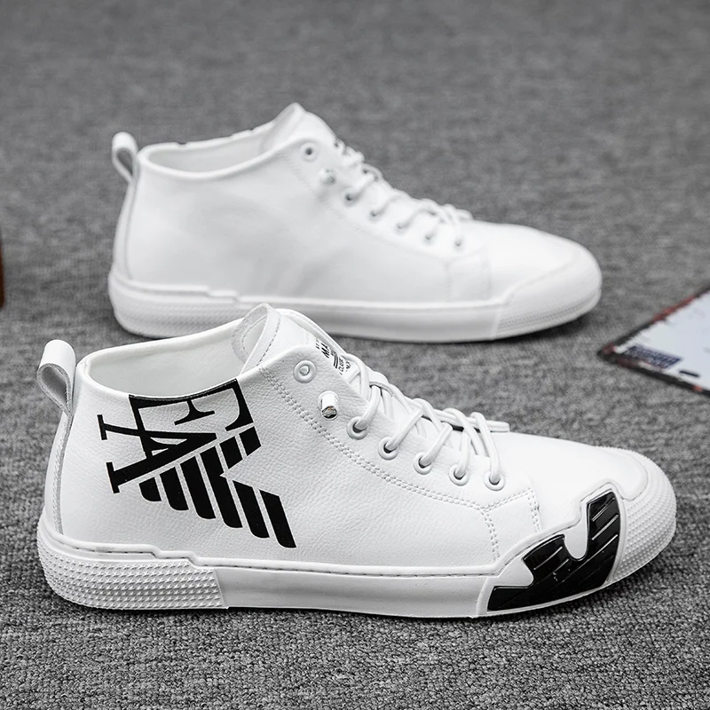 

Superstar Fashion Letter Black Printed High top Sneakers Men Skateboard Shoes Seasons Comfortable Sport Shoes Men zapatos hombre
